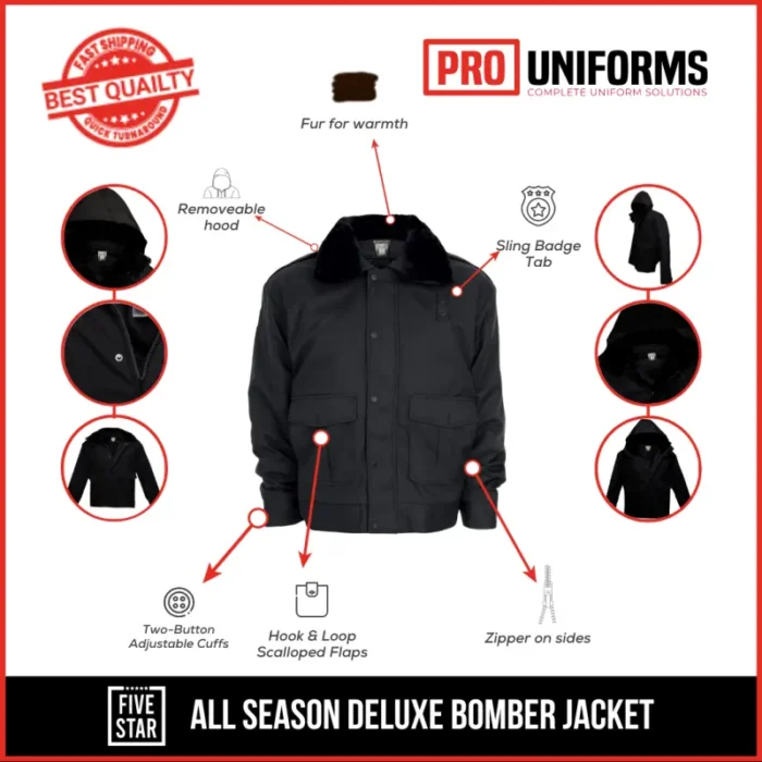 FIVE STAR ALL SEASON DELUXE BOMBER JACKET