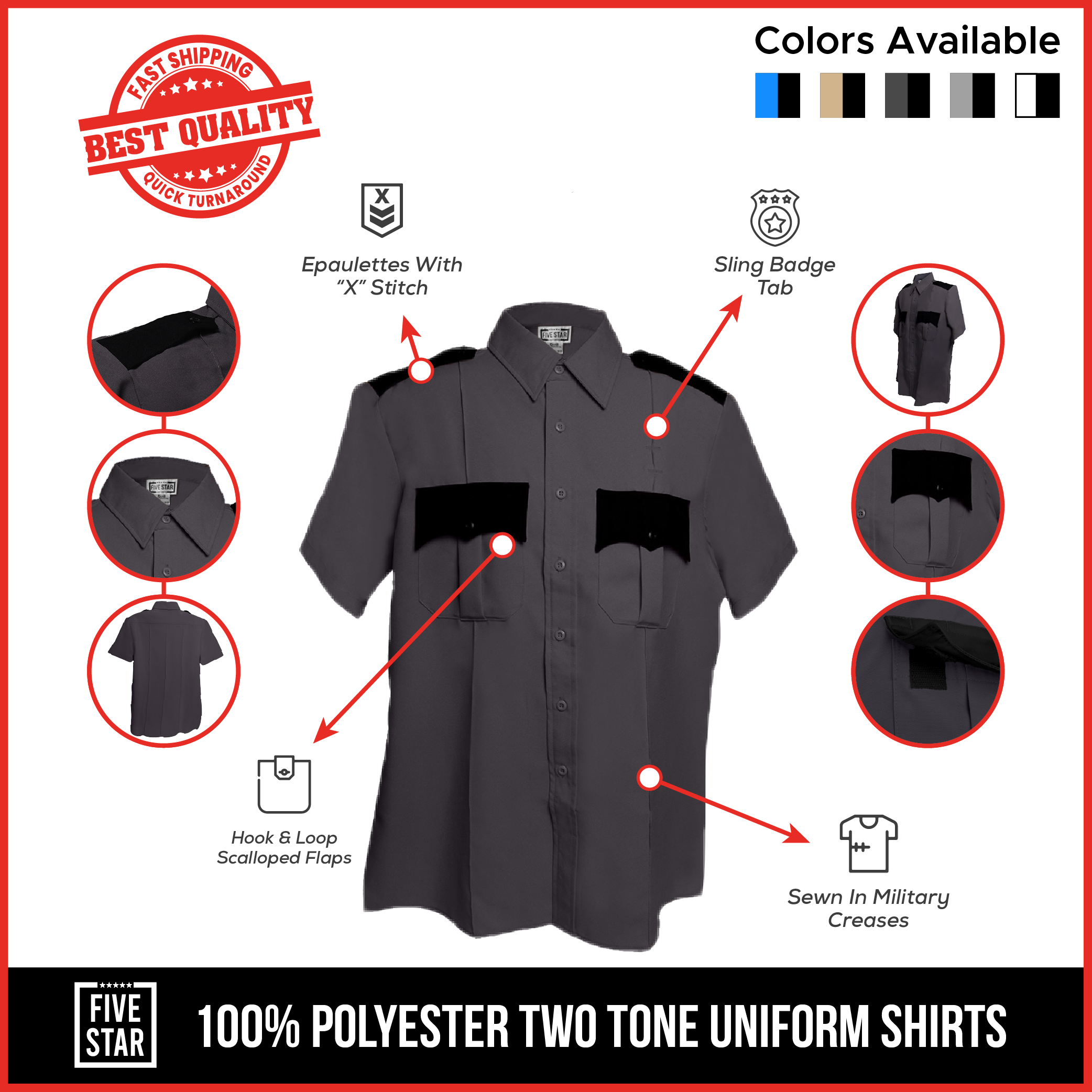 Custom Security Patches Ideal for Your Uniforms - 100% GNTEE