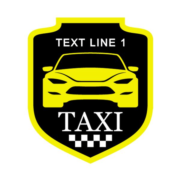 Front View Sports Car Taxi Patch