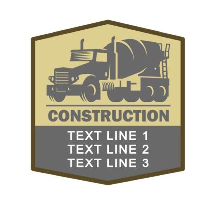 Cement Mixer Truck Construction Patch