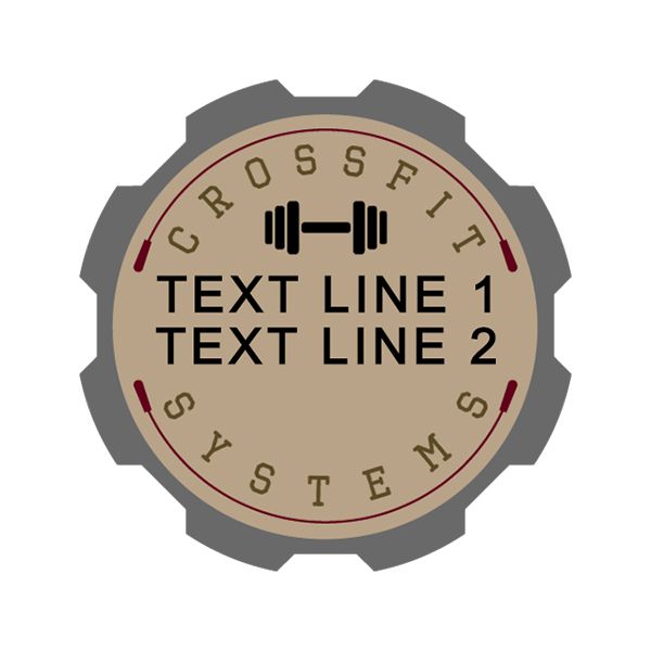 CROSSFIT SYSTEMS WEIGHTLIFTING EXERCISE PATCH