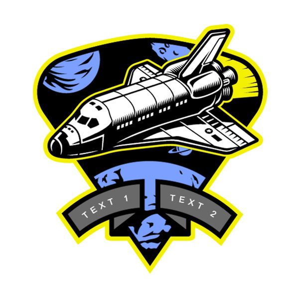 Exploring Space Spaceship Patch