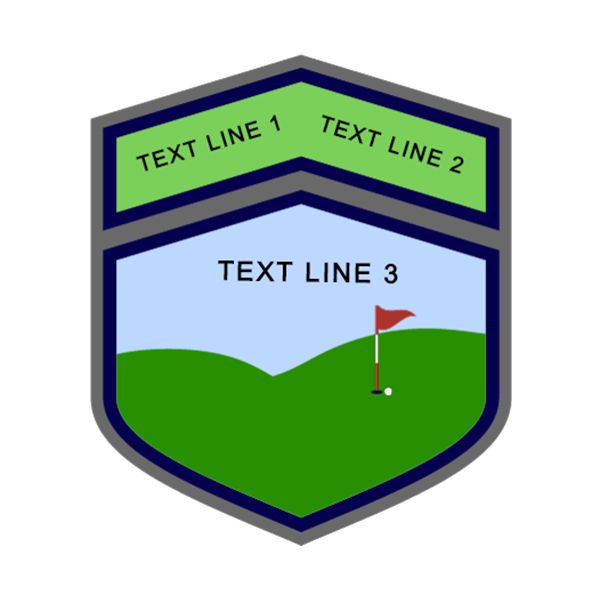 Within Putting Range Golf Sports Patch