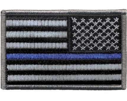 U.S. Flag Patch - Right Shoulder (Thin Blue Line)