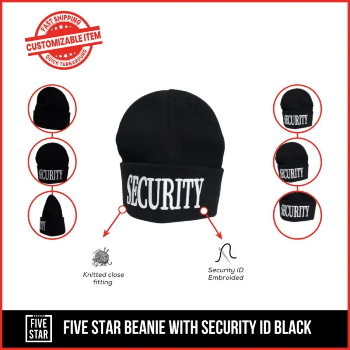 FIVE STAR BEANIE WITH SECURITY ID