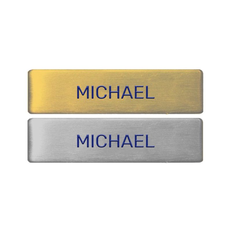 ENGRAVED NAME TAG WITH BLUE INK 1080