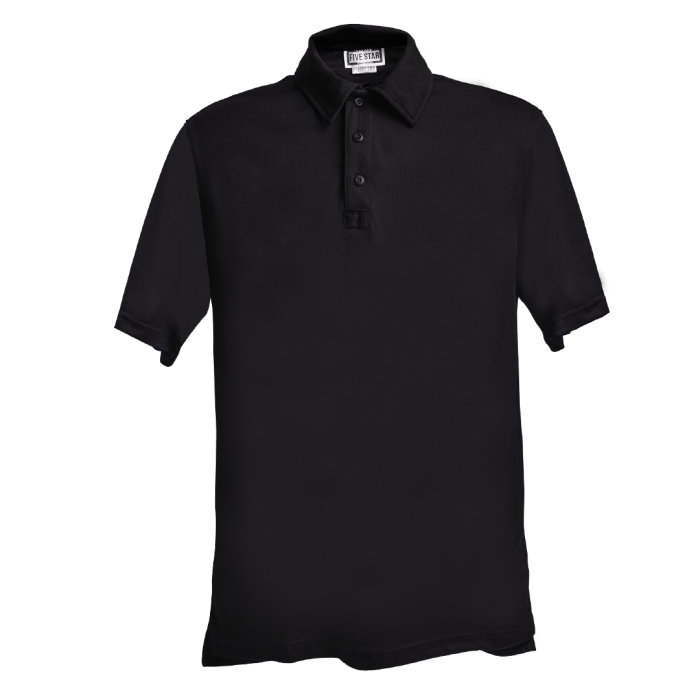 Polyester Black Polo Shirt