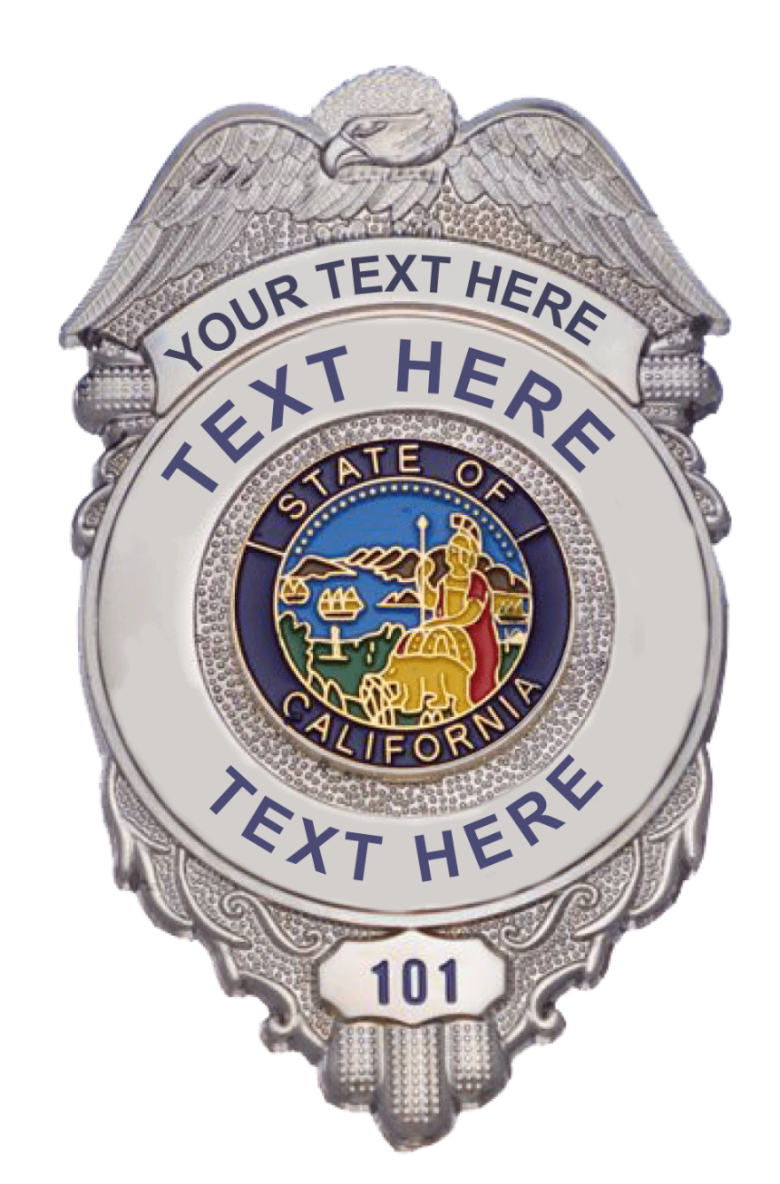 LAPD SILVER ON BLACK CHEVRONS (PAIR) ProUniforms