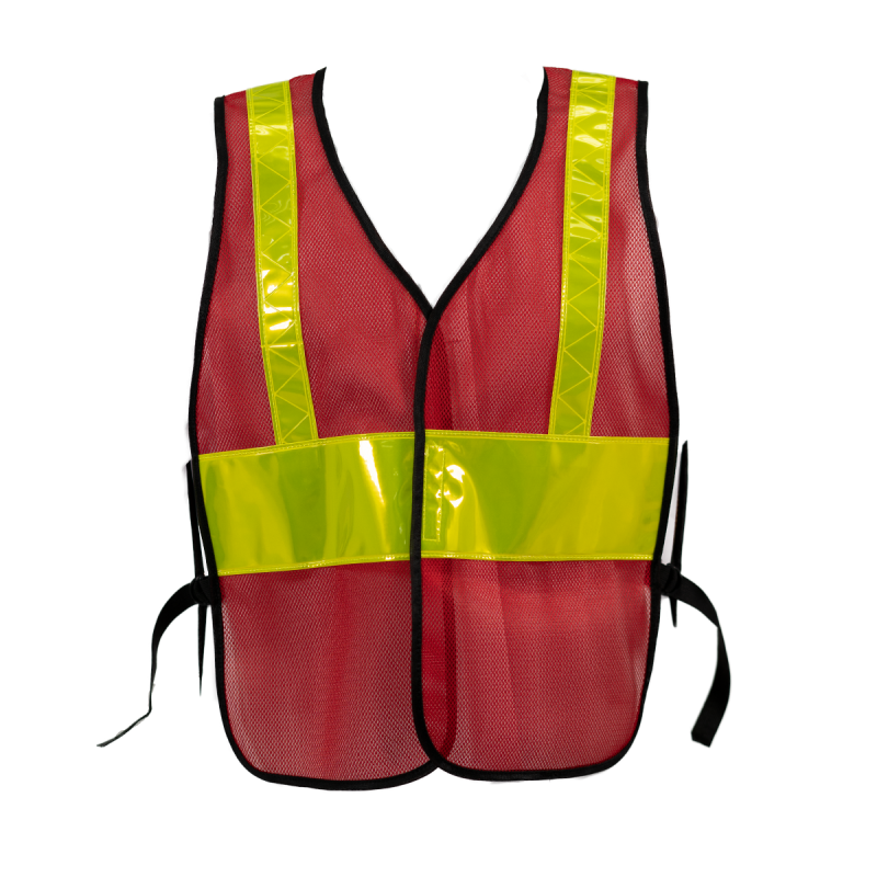 Red-Front Reflective Safety Vest