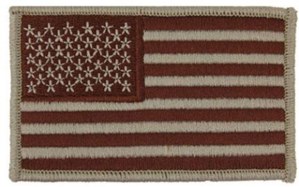U.S. Flag Emblems - Left Shoulder (Desert)