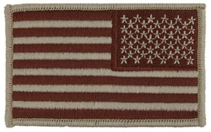 US Flag Emblems - Right Shoulder (Desert)