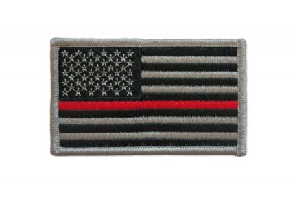 U.S. FLAG PATCH - LEFT SHOULDER (THIN RED LINE)