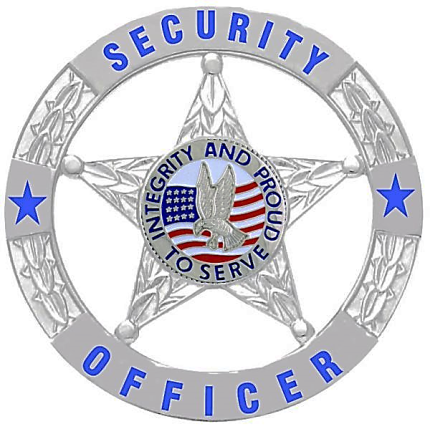 Security Officer Silver 5-Star in Circle