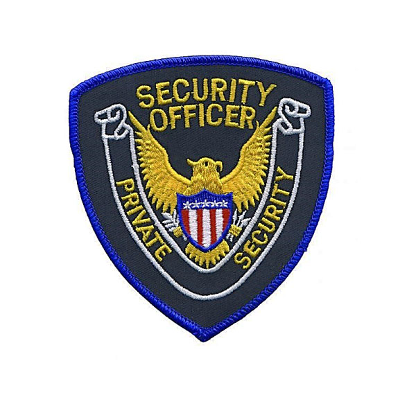 Security Officer Shoulder Patch (Gold on Black/blue)
