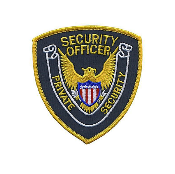 Private Security Officer Shoulder Patch (Gold on Black/gold)