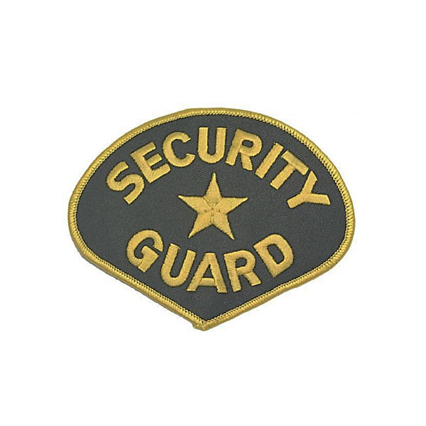 Security Guard Shoulder Emblem (Gold on Black)