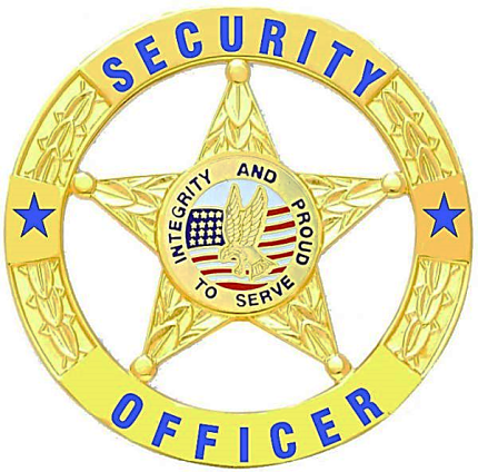 Security Officer Silver 5-Star in Circle Badge