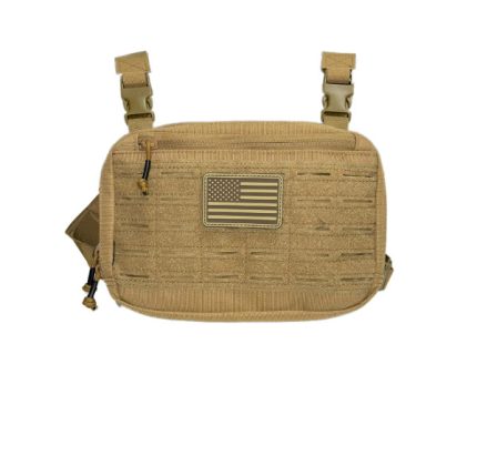 Tactical Brown Chest Pouch