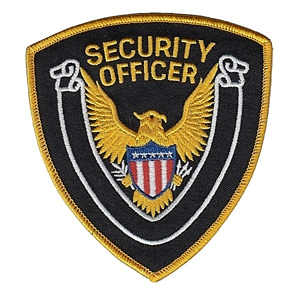 Security Officer Shoulder Patch (Gold on Black/gold)