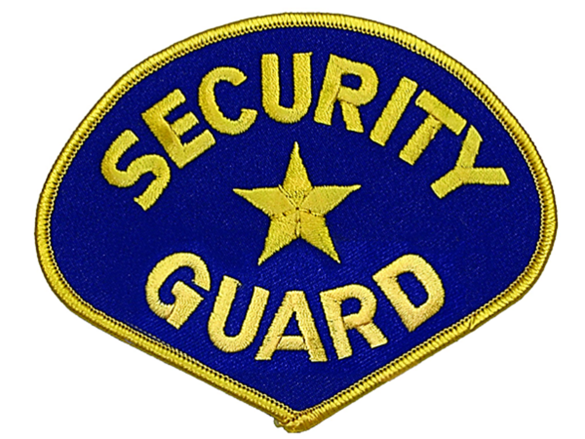 Security Guard Badge gold