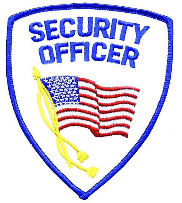 Security Officer Shoulder Emblem (Blue/white)