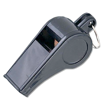 FIVE STAR BLACK PLASTIC WHISTLES - ProUniforms