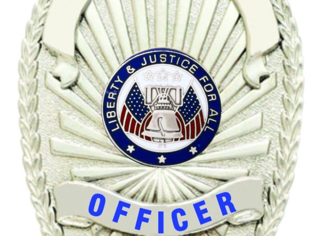 SECURITY OFFICER SILVER SHIELD BADGE