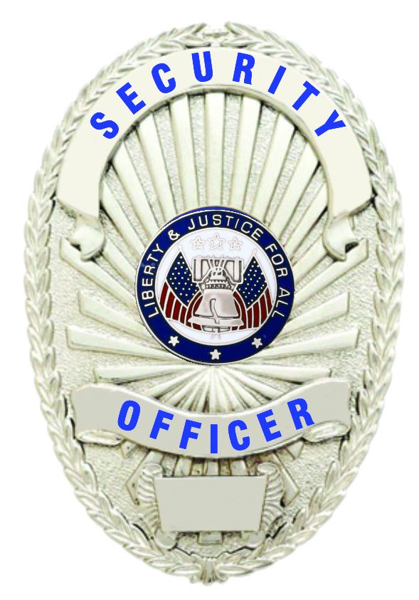 Security Officer Silver Shield Badge