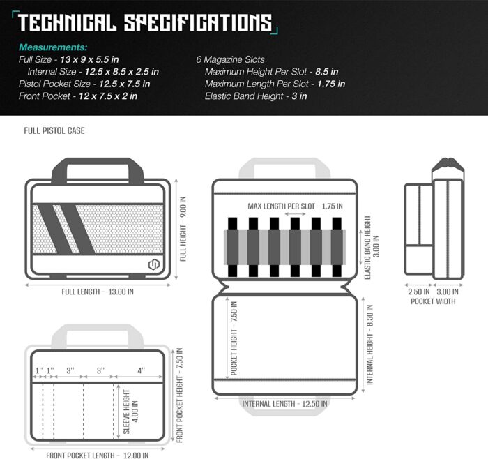 Double Scoped Handgun Firearm Case