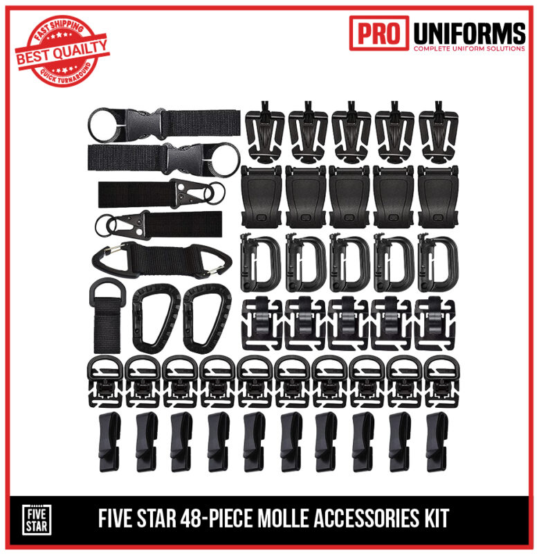 48-Piece Molle Accessories Kit
