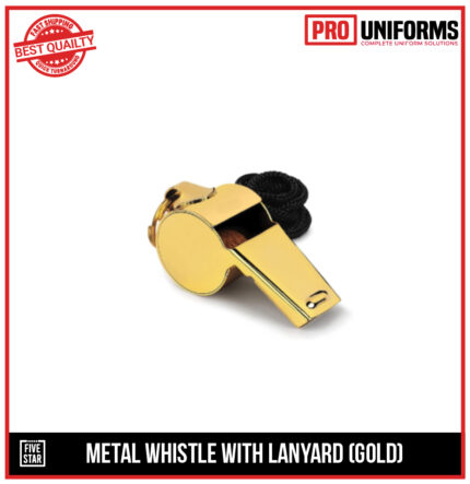 Gold lanyard Metal Whistle