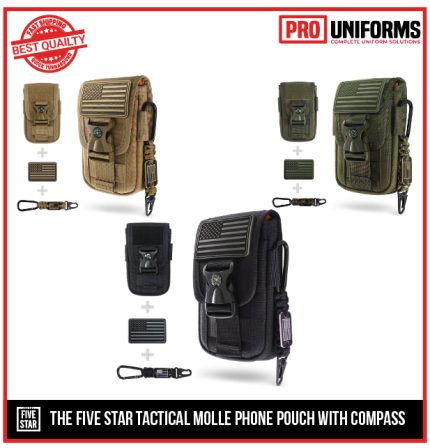 Molle Phone Pouch with Compass
