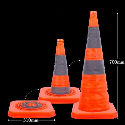 Collapsible Traffic Cone with Led Light