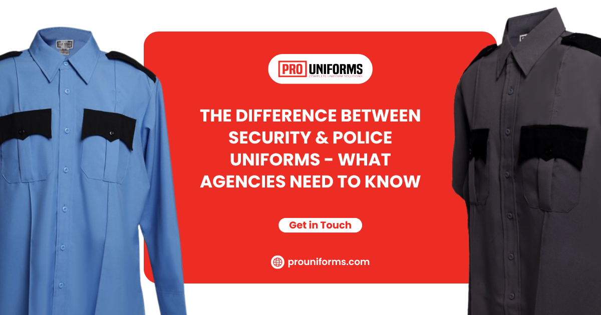 Difference between Security and police uniforms